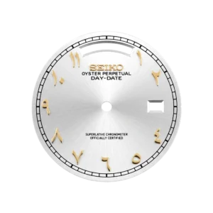 Dial-Day Date-Arabic Silver Gold